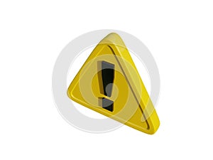 Yellow TriangleÂ Warning Sign with Exclamation Mark